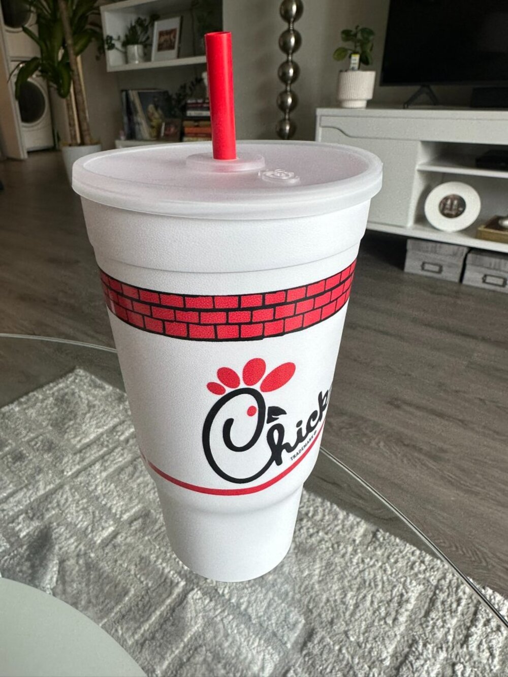 Chick-Fil-A 1967 Classic Cup Retro Reusable Tumbler With Straw Chickfila Bricks